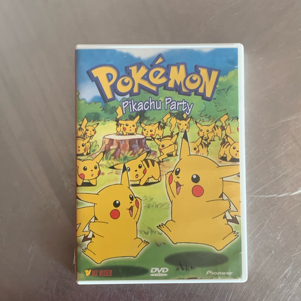 Pokemon DVD Vintage 1997 Pokémon Pikachu Party DVD
